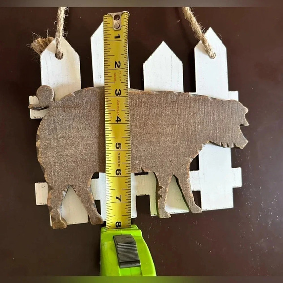 Hanging Wooden Pig Sign - Picture 3 of 4